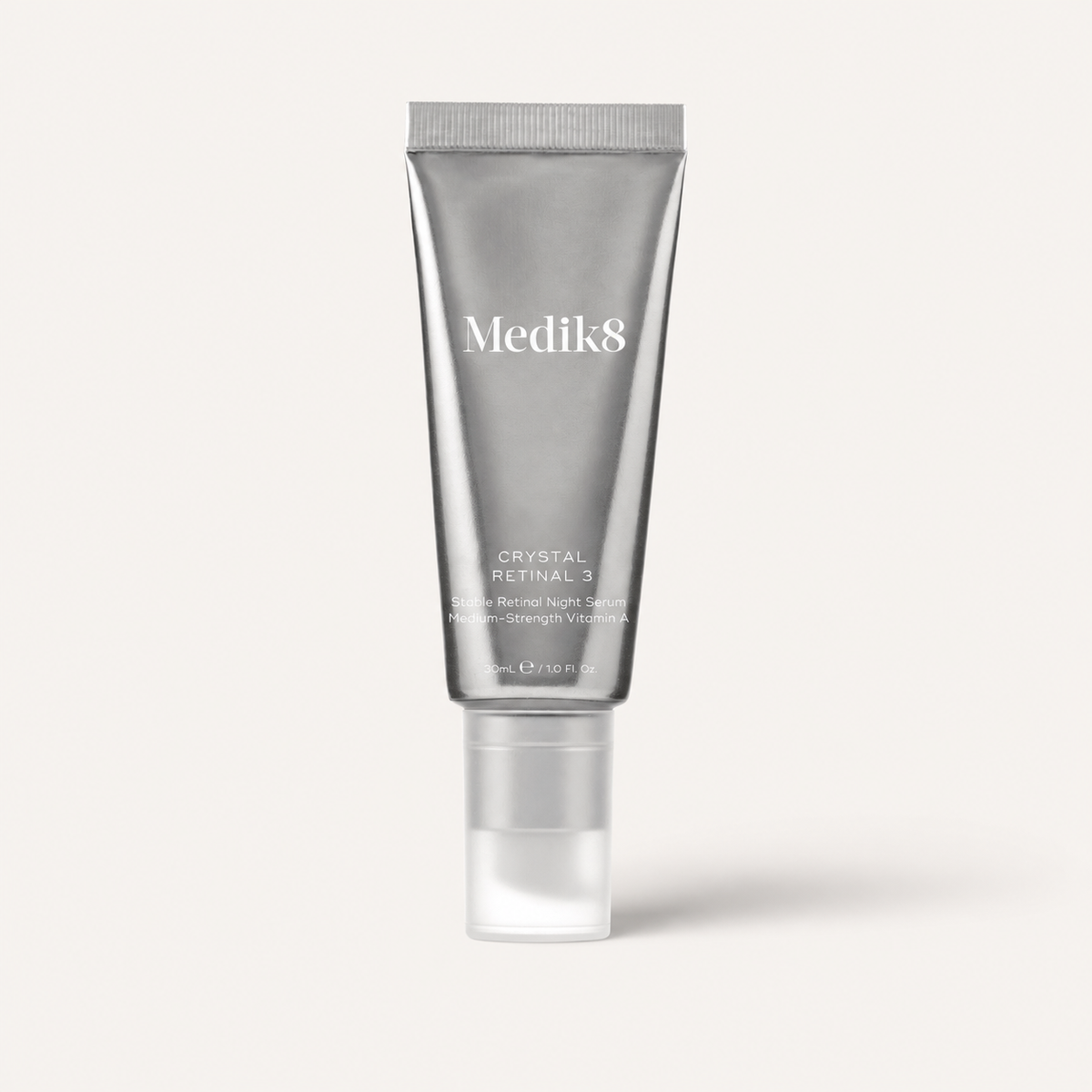 Medik8 Crystal Retinal on a warm cream background