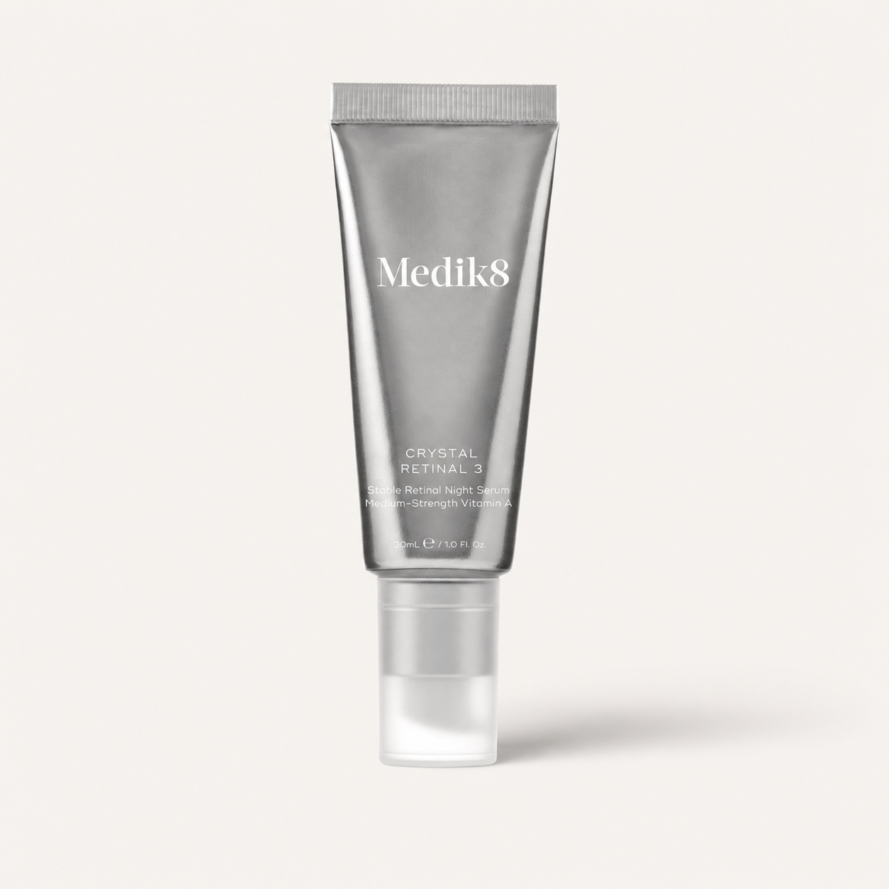 Medik8 Crystal Retinal on a warm cream background