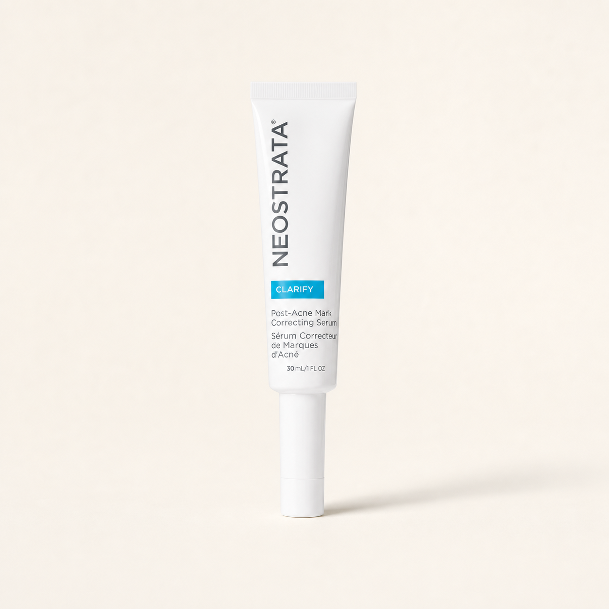 NeoStrata Post-Acne Mark Correcting Serum on a warm cream background