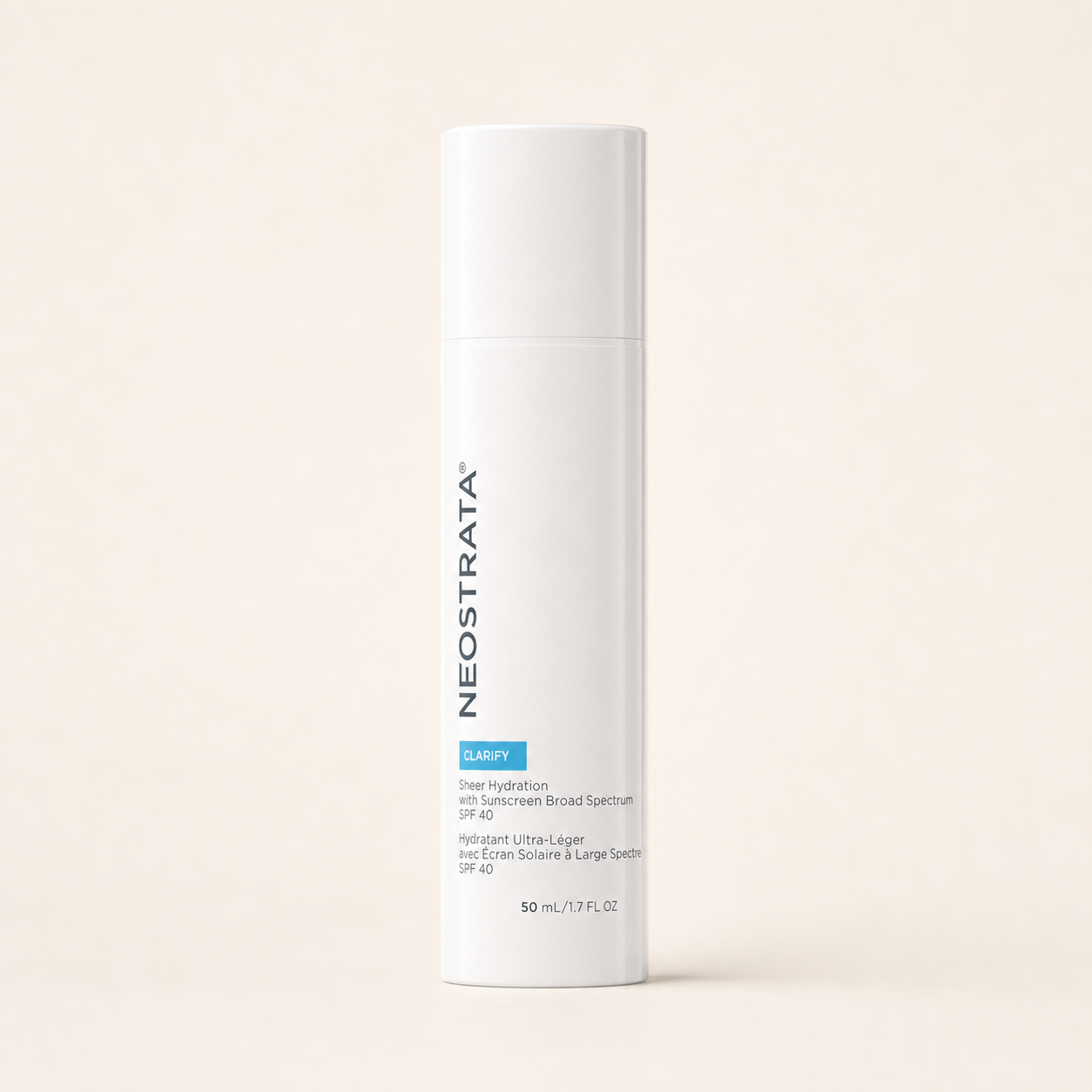 NeoStrata Sheer Hydration SPF40 on a warm cream background